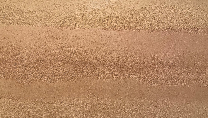 Rammed Earth Wall Red