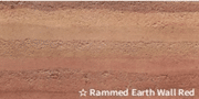 Rammed Earth Wall Red