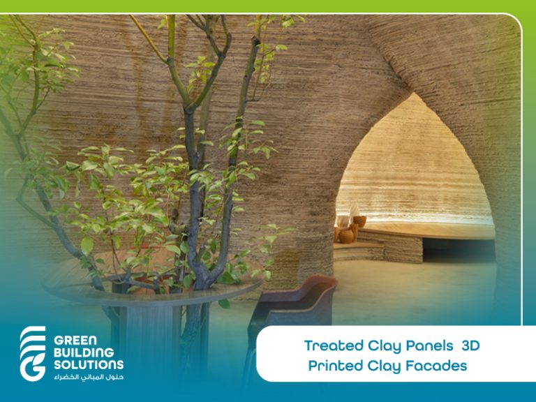 Treated Clay Panels – 3D Printed Clay Facades